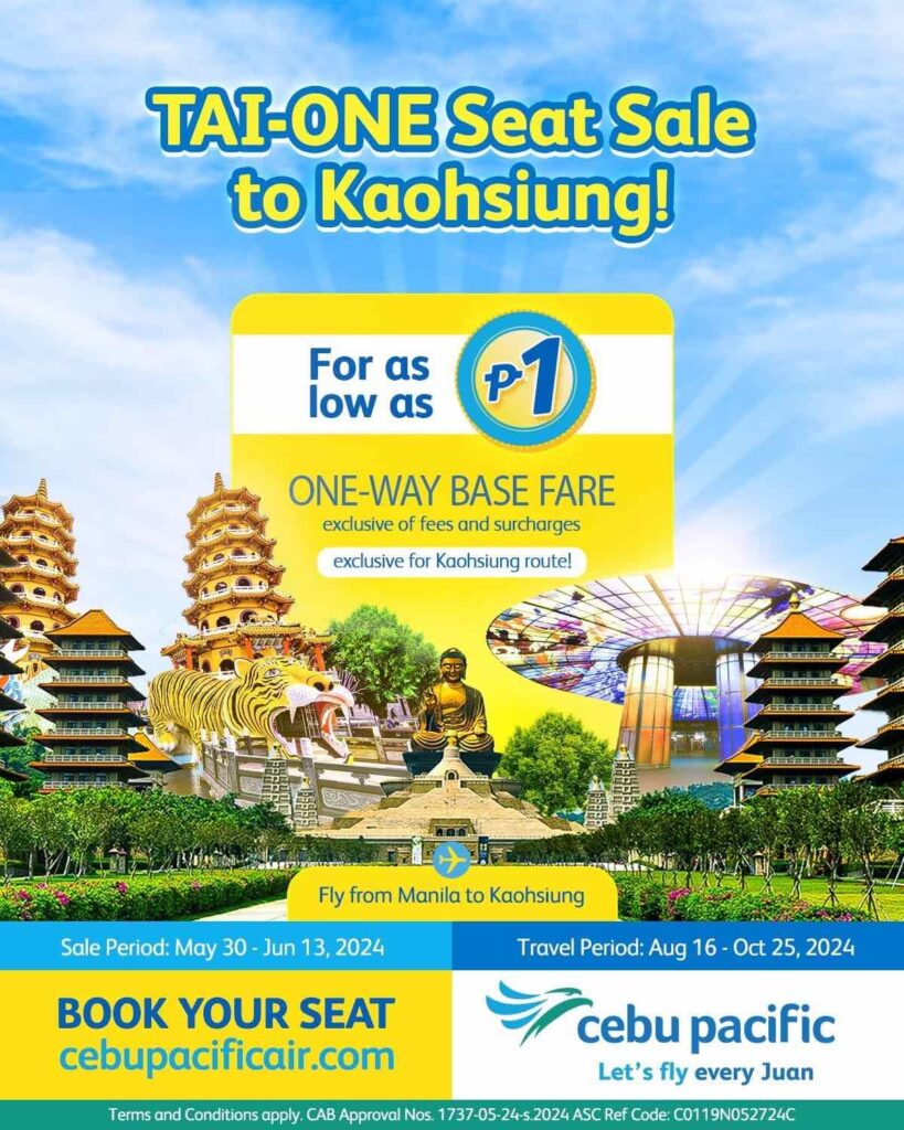 Cebu Pacific's PISO sale Cebu Pacific Air / Facebook