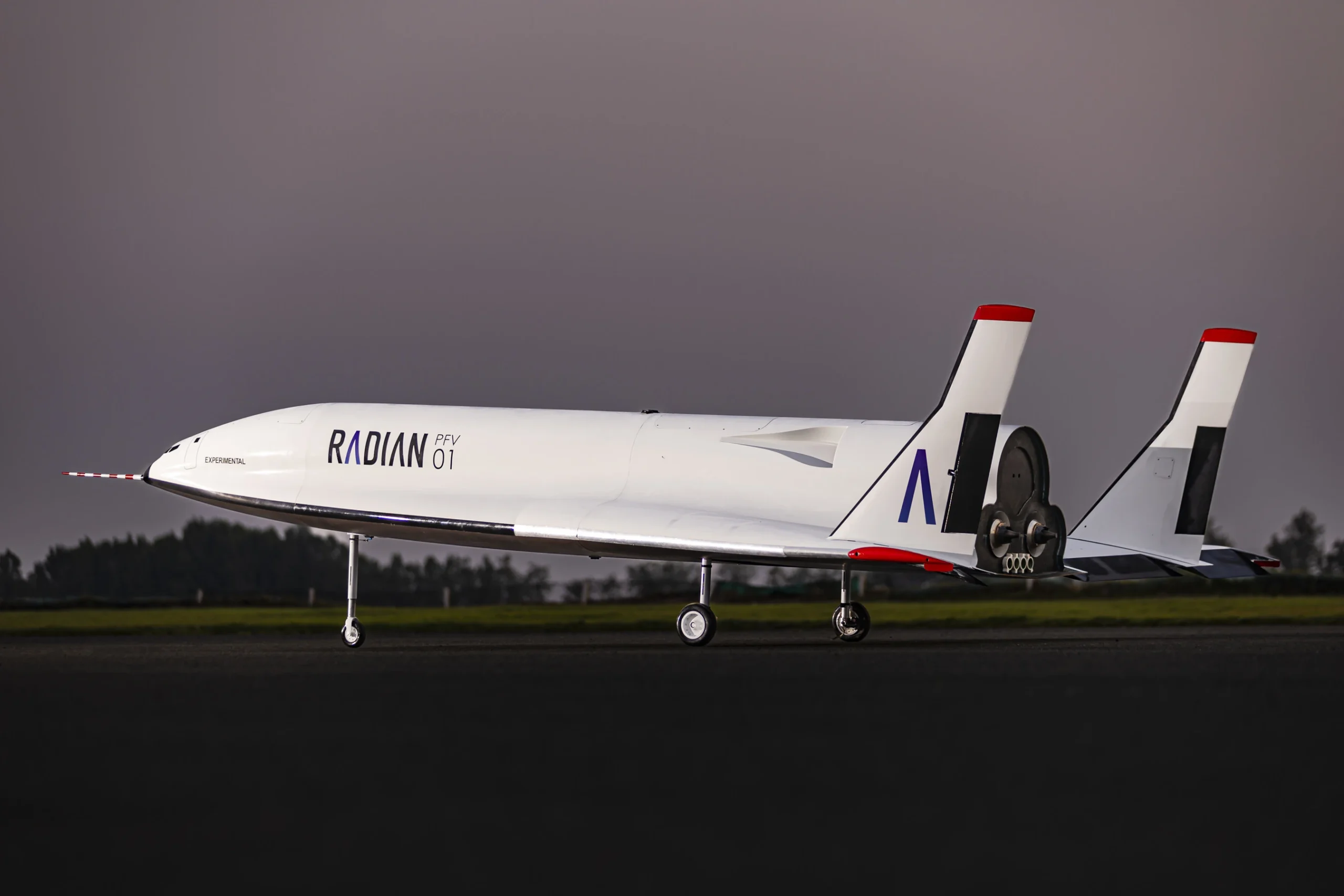 Radian One Aerospace's (Radian) PFV01 prototype vehicle completes initial round of taxi tests. PFV01, a prototype with the same aerodynamic profile as Radian's AV09 design iteration, performed a series of pitch-up maneuvers and short hops, collecting critical data from integrated telemetry systems.